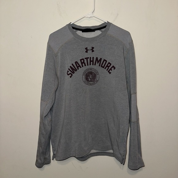 Under Armour Swarthmore College Sweatshirt Pullover Women‎ L  Gray Large Tunic - Picture 1 of 4
